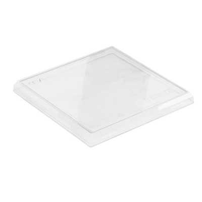 Крышка для бумажного контейнера 165х165х0мм OneClick lid 950-1250/0 для 950, 1250 мл Низкая цвет прозр. (х300)